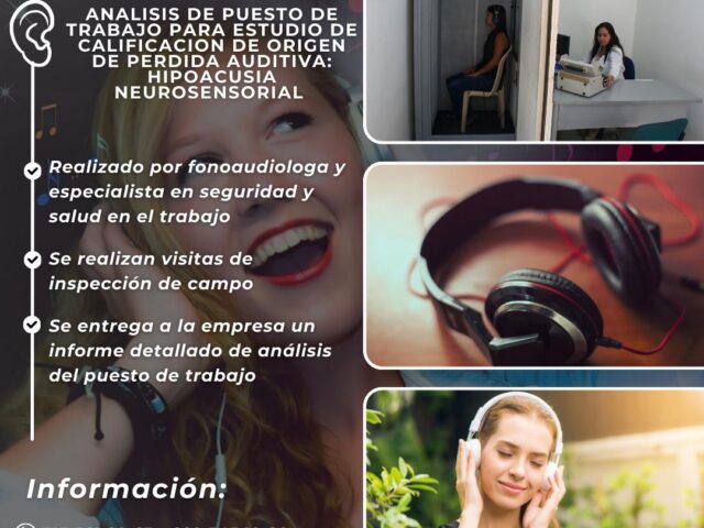 Analisis de puesto de trabajo para estudio de calificación de origen de pérdida auditiva